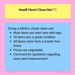 CLOSET CLEAN OUT!!!